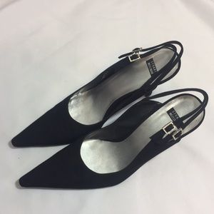 Stuart Weitzmen Black Evening Slings Size 9